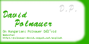 david polnauer business card